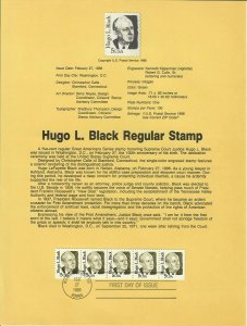 US SP715 Hugo L. Black Souvenir Page #2172