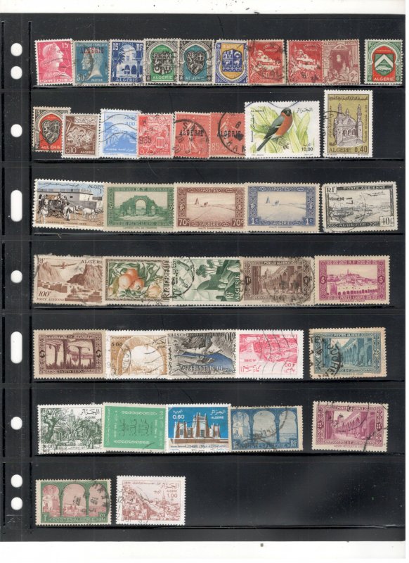 ALGERIA COLLECTION ON STOCK SHEET ALL MINT