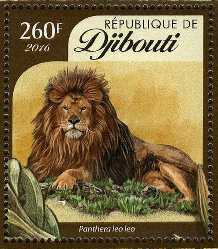 Lions Stamp Panthera Leo Leo Souvenir Sheet MNH #899