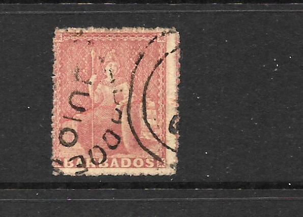 BARBADOS   1871  4d   BRITANNIA   FU   SG 49    