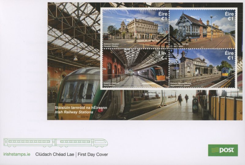 Ireland 2155b FDC cover train station (2110 187)