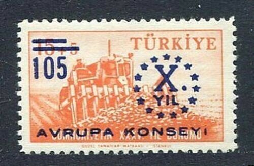 1959 Turkey 1625 Overprint- # 1612