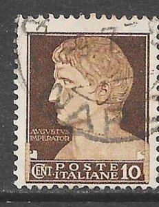 Italy 215: 10c Caesar Agustus, used, F-VF