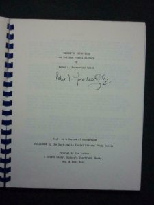 BISHOP'S STORTFORD - AN OUTLINE POSTAL HISTORY - SIGNED by P A FORRESTIER SMITH