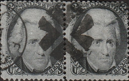# 73 Black Used Better Cancel Andrew Jackson