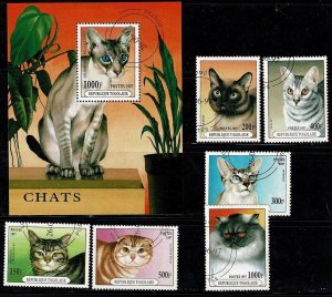 Togo #1757-63 CTO cats with SS