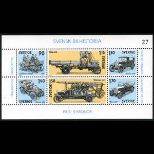 SWEDEN 1980 - Scott# 1334 S/S Automobiles LH