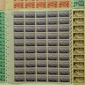 US,963,964,967,968,970,974,MNH VF,6 FULL SHEETS,1940'S COLLECTION,MINT NH ,VF