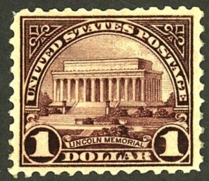 U.S. #571 MINT OG HR