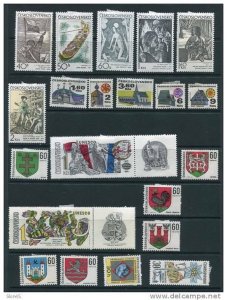 Czechoslovakia  1971 Mi 1981-2049 MH Complete Year  (-1 stmps) Cv 63 euro