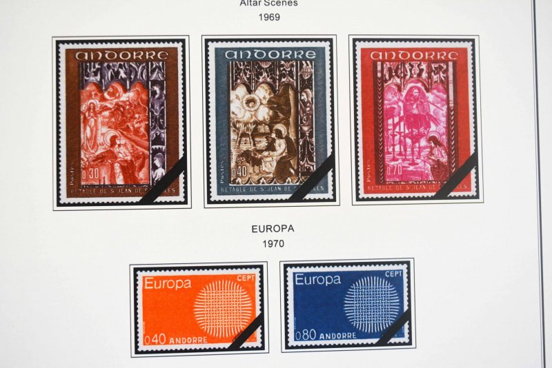 COLOR PRINTED ANDORRA [FRENCH] 1931-2020 STAMP ALBUM PAGES (100 illustr. pages)