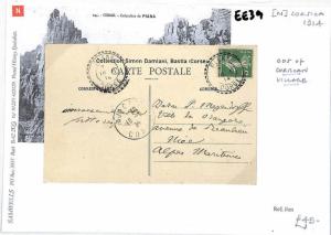 FRANCE CORSICA PPC Scarce Village Postmark & Postcard{samwells-covers} 1914 EE39