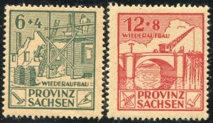 Prov. Sachsen Mi.# 87-8A   MNH**