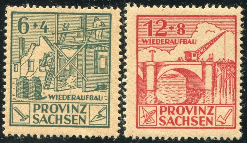 Prov. Sachsen Mi.# 87-8A   MNH**