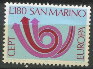 San Marino Sc#803 MNH, 180L cblt, car & mag, Europa (C.E.P.T.) 1973 - Posthor...
