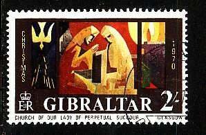 Gibraltar-Sc#240- id5-used set-Christmas-1970-