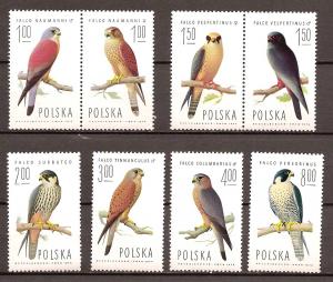 Poland - Mi. 2354-61 (Birds) - MNH - PO005