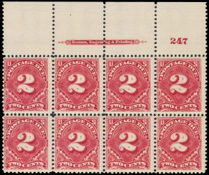 U.S. B.O.B. PLATE BLOCKS J39  Mint (ID # 114070)