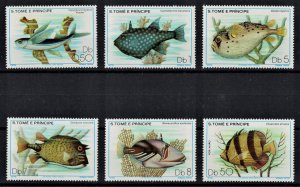 S. TOME E PRINCIPE 1982 - Fishes / complete set MNH (CV $20)