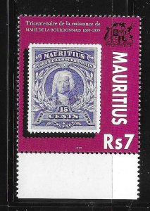 Mauritius 1999 Admiral Mahi de la Bourdonnais stamp Sc 877 MNH A3465