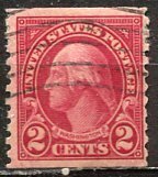 U.S.A.; 1923; Sc. # 599;  Used Perf. 10 Vert. Single Stamp