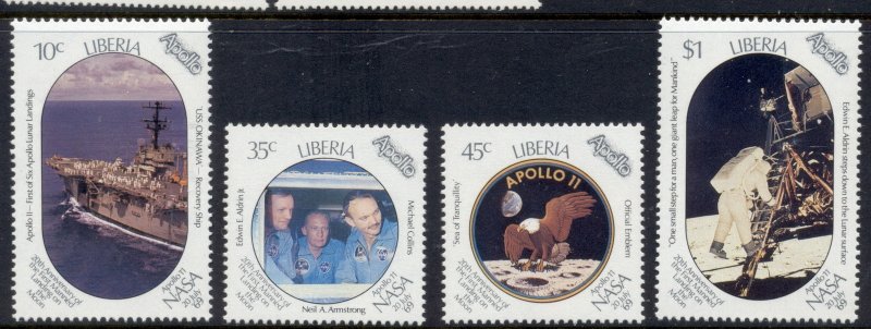 Liberia 1989 Apollo 11 Moon Landing MUH