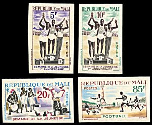 Mali 48-51, MNH imperf., Youth Week and Sports