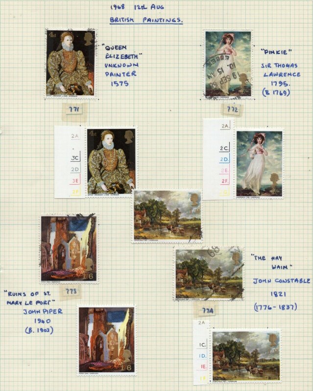 1953-70 Sg 532/840 Complete Commemorative Pre-Decimal Sets MountedMint/Fine Used