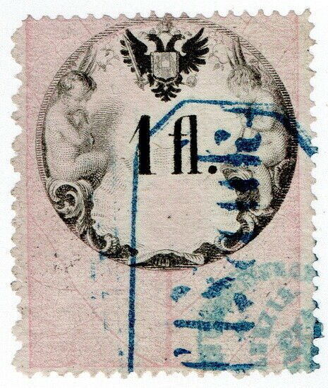 (I.B) Austria/Hungary Revenue : Stempelmarke 1fl (Lombardy-Venetia)