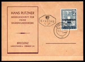 Austria 604 U/A FDC