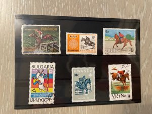 Worldwide : 5 different topical issues  (5 photos) with Very Fine stamps