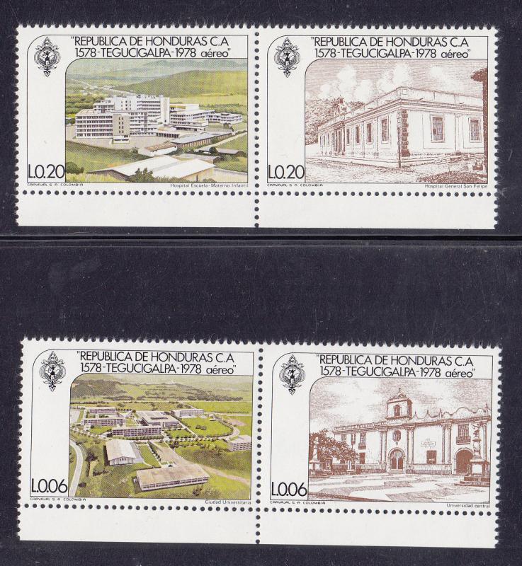 Honduras Scott # C646-C661 Pairs (3 Scans) MNH