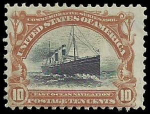 # 299 Mint No Gum Minor Fault Yellow Brown And Black Fast Ocean Navigation St...