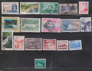 DAMS  - Small Lot Of Dams On Stamps