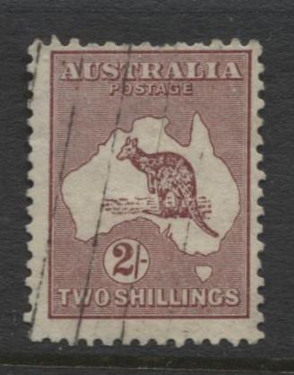 Australia - Scott 125 - Kangaroo -1931 - FU - Wmk 228 - 2/- Stamp9