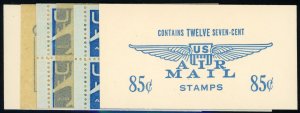 USA BKC6 Var Complete Airmail Booklet w/ No Staple Holes **RARE** (54327)