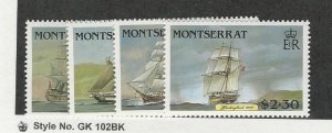 Montserrat, Postage Stamp, #618-621 Mint NH, 1986 Ships, JFZ