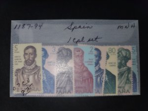 Spain #1187-94 MNH Complete Set