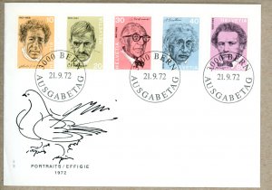 Switzerland FDC Scott 546-550 science einstein art giacometti architecture le...