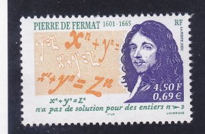 France 2836 MNH 2001 Pierre de Fermat - Mathematician Issue Very Fine