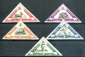 Liberia SC# 272-6 Animals and President Used
