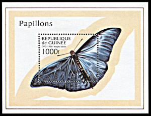 Guinea 1430, MNH, Morpho Adonis Butterfly souvenir sheet