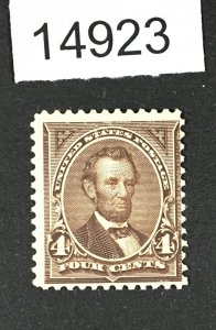 MOMEN: US STAMPS # 254 MINT OG NH $600 LOT #14923