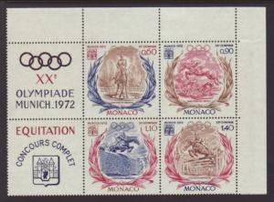 Monaco 839a Olympics,Horses MNH VF