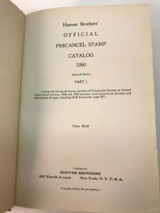 Hoover Official Precancel Stamp Catalog, Part 1, 1940