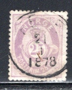 Norway #28 Used  VF    CV $150.00  ....   4570028