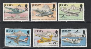 Jersey # 790-795, Airport Opening 60th Anniversary, Mint NH, 1/2 Cat