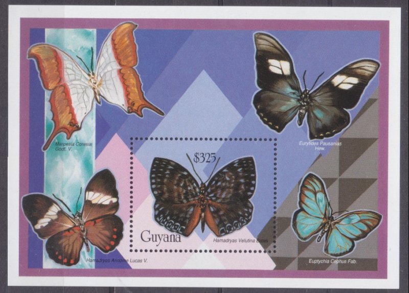 1994 Guyana 4748/B424 Butterflies 6,50 €