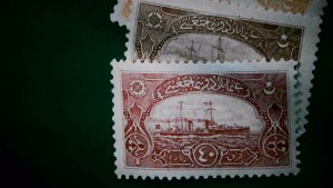 1904-21 Turkey Revenue Stamps Not Used Set of 3 Stamps