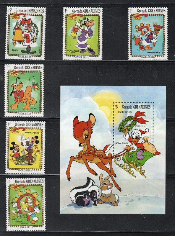 SC# 560-565 & 569 - Disney Jingle Bells - MNH